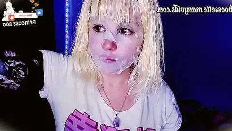 japanese cat shirt skincare blonde bangs short hair cute fresh alternative 1733502239
